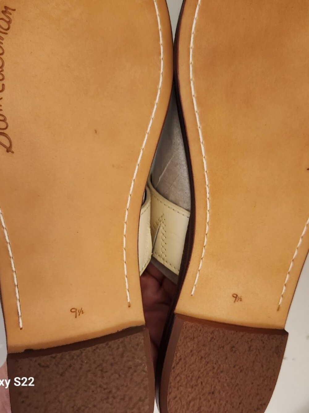 Sam Edelman Ivory Leather "Gilles" flat sandals. NIB. Size Various - Picture 7 of 10
